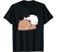 Nesthome Kawaii Panda Bear Hug Bubu and Dudu Love is Being Lazy pogether Cadeau Amusant pour la Saint - Valentin t - Shirt Unisexe