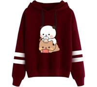 Nesthome Panda Bear Hug Bubu and Dudu Sweat à Capuche à Manches Longues pour Homme et Femme Fun Pull à Capuche pour Homme et Femme