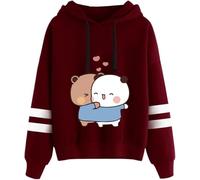 Nesthome Panda Bear Hug Bubu and Dudu Sweat à Capuche à Manches Longues pour Homme et Femme Unisex Pullover Hoodie Sweat à Capuche Automne et Hiver