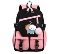 Nesthome Panda Bear Hug Bubu et Dudu drôle cadeau unisex jeune fille sac à dos très adapté pour la école des voyages dames sac à dos de loisirs adolescent scolaire sac