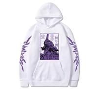 Nesthome Pull à Capuche pour Homme Anime Neon Genesis Evangelion Eva Cosplay Asuka Langley Soryu Ayanami Rei