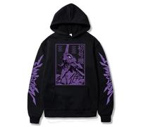 Nesthome Pull à Capuche pour Homme Anime Neon Genesis Evangelion Eva Cosplay Asuka Langley Soryu Ayanami Rei