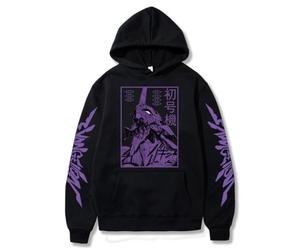 Nesthome Pull à Capuche pour Homme Anime Neon Genesis Evangelion Eva Cosplay Asuka Langley Soryu Ayanami Rei