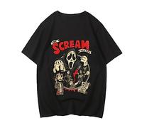 Nesthome Scream VI Ghostface T-Shirts Hommes Femmes Été Hip Hop Coton T-Shirt