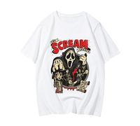 Nesthome Scream VI Ghostface T-Shirts Hommes Femmes Été Hip Hop Coton T-Shirt
