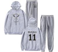 Nesthome Teen Wolf Two - Piece Mens Hoodie Jogging Pantalons Unisexe Casual Streetwear
