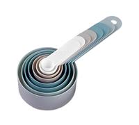 Nesting Measure Cups - 8 Pieces Stackable Cups And Spoons | Stackable Cooking Scoops | Spoons à mesurer Long Handle Chef With Scale For Baking, Kitchen, Home, Cooking, Milk Powder, Flour
