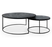 Nesting Table basse set de 2 anthracite Ethnicraft - 5404023601391