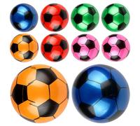 NESTINGHO 10 Pièces Ballon Léger et Portable Gonflable en PVC de Football de 9 Pouces Design Attrayant Couleur Aléatoire pour Garçon et Filles pour Jeux en Extérieur et Fêtes d'anniversaire