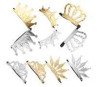 NESTINGHO 10 Pièces Diadème pour Petites Filles Élégant en Tissu Léger, Couronne Royale Polyvalente pour Occasions Spéciales et Fêtes D'anniversaire