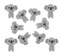 NESTINGHO 10 pièces Miniature Koala Figurines Résine Petites Sculptures Animales Réalistes Décorations Micro Paysage DIY Porte-clés Créatifs pour Cadeau Mini Noël Anniversaire