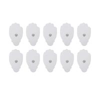 NESTINGHO 10 Pièces Pastilles Adhésives Double Face Blanches en Tissu sans Latex, Faciles à Décoller, pour Électrostimulation Musculaire sur Tout Type de Peau