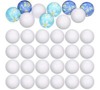 NESTINGHO 100 Boules de Polystyrène Blanches Rondes de 3 Cm, Légères et Faciles à Peindre, pour Décoration de Mariage et Projets DIY Créatifs