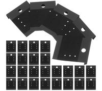 NESTINGHO 100 Cartes de Présentation pour Boucles D'oreilles en Pvc Noir Finition Velours, Format 4,3 X 5,2 Cm, Lot de 100 Pièces pour Emballage Bijoux DIY et Présentation D'oreillettes