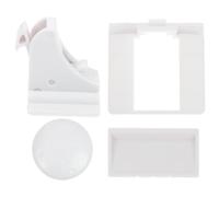 NESTINGHO 10pcs Serrure Armoire Magnétique Blanche en Abs avec Clé, Verrou Adhésif pour Tiroir et Cabinet, Protection Sécurité Garçon et Filles, Empêche Accidents