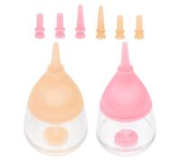 NESTINGHO 2 Ensembles Biberon pour Chaton en Silicone Sûr et Non Toxique, Résistant à Haute Température, avec Tétines, pour Alimentation des Chatons Nouveaux-nés et Petits Animaux