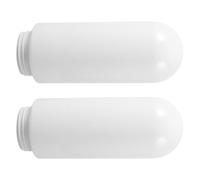 NESTINGHO 2 pièces Abat-jour Globe Acrylique Robuste pour Lampadaire Extérieur Remplacement Cylindrique Vissable Design Étanche et Moderne Lot pour Chemin Terrasse et Jardin