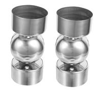NESTINGHO 2 Pièces Raccord Articulé pour Main Courante Ronde en Acier Inoxydable 60