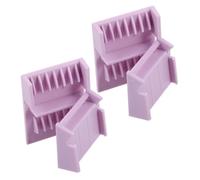 NESTINGHO 2 Pièces Sabots de Tondeuse pour Cheveux en Abs pour Usage DIY et Voyage, Contrôle Précis Longueur, Portables et Doux pour Cuir Chevelu Sensible, Couleur Violet Clair