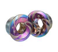 NESTINGHO 2 Pièces Vis de Fixation de Manivelle Vélo Alliage Aluminium Cache-poussière Pédalier Étanche Vis de Bras de Manivelle Compatibles VTT et Route Accessoires Crank Arm Cover Screw