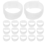 NESTINGHO 20 Pièces Sangles Ajustables en Nylon pour Chaussures de Chien et Chat, Bandes Anti-dérapantes Blanches pour Promenades et Activités Extérieures