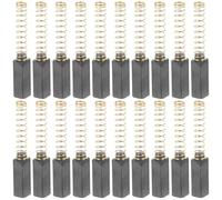 NESTINGHO 20pcs Balais de Moteur en Carbone pour Machine à Coudre, Remplacement Facile sans Bavure, Accessoires en Métal Noir pour Moteur de Machine à Coudre