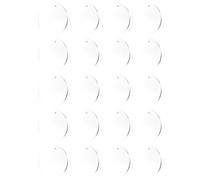 NESTINGHO 20pcs Disques Ronds en Acrylique Transparent pour Porte-clés Vierges, Diamètre 7,5 Cm, Matériau Acrylique Clair, pour Travaux Manuels et Créations Artisanales