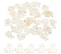 NESTINGHO 24 Pièces Breloques en Résine Ange à Dos Plat pour Décoration DIY Étuis Téléphone, Accessoires Vintage Chic, pour Créations Artisanales