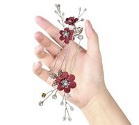 NESTINGHO 2pcs Accessoires pour Cheveux de Mariée en Alliage et Tissu, Épingles U Délicates et Élégantes, Résistantes Mariage ou Fêtes de Thé