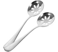 NESTINGHO 2pcs Cuillères Perforées en Acier Inoxydable Pratiques et Légères pour Service à Table Lors de Fêtes et Célébrations