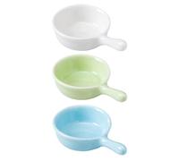 NESTINGHO 3pièces Bol de Nourriture Céramique pour Petits Animaux Gamelles Adorables pour Hamsters Cochons et Chinchillas Compactes et Faciles à Nettoyer Couleur Aléatoire
