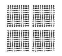 NESTINGHO 4 feuilles Marqueurs de Numérisation Autocollants à Réflexion Diffuse Points Haute Précision pour Équipement Optique Industriel et Scanner Multi-usage