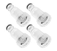 NESTINGHO 4 pièces Lot de Adaptateurs Robinet pour Lave-auto avec Filtre Intégré Raccords Tuyau Plastique pour Nettoyeur Haute Pression Protection des Composants Internes