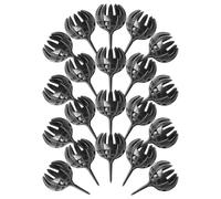NESTINGHO 40 Pièces Boîte à Engrais pour Orchidées Sphérique en Plastique Noir
