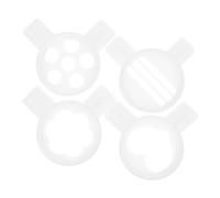 NESTINGHO 4pcs Buses en Plastique pour Machine à Crème Glacée, Accessoires de Rechange Simples et Solide, Compatibles Sorbetière Turbine à Glace, Couleur Blanc