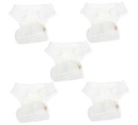 NESTINGHO 5 pièces Couches Lavables Réutilisables Coton Né Mois Lot de Absorbantes et Anti-fuites pour Sommeil Sain et Confort
