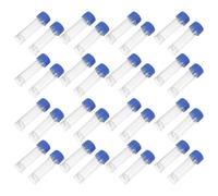 NESTINGHO 50 Pièces Tubes à Échantillons Plastiques avec Bouchons Vis et Graduation Contenance Cryogénique Étanches pour Laboratoire et Conservation au Froid