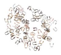 NESTINGHO 500pcs Protecteurs de Fil en Alliage de U pour Bracelets et Tassels, Résistance la Rupture, Apparence Délicate, Accessoires Élégants pour Création de Bijoux DIY Couleur Aléatoire