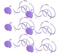 NESTINGHO 6pcs Décorations Spirales en Plastique pour Fête Pourpre Design Unique et Trou Suspendre, pour Décoration de Maison et Anniversaire