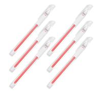 NESTINGHO 6pcs Stylo Marqueur pour Tatouage Étanche et Léger en Plastique Rouge pour Maquillage Quotidien et Mariages, Adapté à Tous Types de Peau