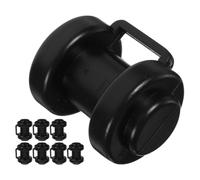 NESTINGHO 8 Pièces Capuchons de Poteaux de Trampoline en Plastique PP Noir | Pièces de Rechange, Fixation Pratique pour Filet, Installation Facile, pour Poteau D’enclos et Trampoline