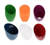 NESTINGHO Abat-jours Remplacement Pratique et Élégant Lot de 6 en Plastique Léger et Facile à Installer, Style Minimaliste, pour Lampe de Bureau ou Hôtel