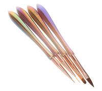 NESTINGHO Accessoire nail art 4pcs avec Pinceaux Fins 5.91 in, Polyester Fiber et Plastique, Sturdy Tips, Utilisation Home et On the Go, Kit Nail Art pour Dessins Précis 1.59 oz