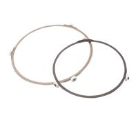 NESTINGHO Anneau de Support pour Plateau en Verre Micro-ondes, 2pcs, Plastique Léger et Résistant aux Flammes, Accessoire pour Vie à Domicile