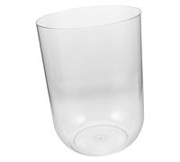NESTINGHO Aquarium Cylindrique Écologique Créatif en Plastique Transparent Pet 8l pour Tortues et Poissons, Petit Aquarium de Bureau Facile d'entretien et Décoration Élégante