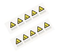 NESTINGHO Autocollants de Signalisation de Sécurité pour Machines, Adhérence Forte, Matériau Pp, Pack de 10 Pièces, pour Avertissement de Danger Travail