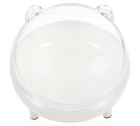 NESTINGHO Bac de Bain pour Hamster en Plastique Blanc, Accessoire Sûr pour Jouer et Se Baigner, Évite la Dispersion du Sable, Salle de Bain la Maison