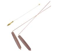 NESTINGHO Baguettes de Sourcier en Cuivre Pur Manches en Bois, Tiges de Recherche D'énergie Pliables, Conductivité, Usage Polyvalent pour Construction et Archéologie Style Plusieurs Styles