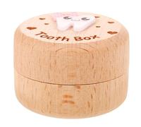 NESTINGHO Boîte à Dents de Lait Bois Compacte et Élégante Boîte à Souvenirs pour Garçons et Filles Rangement pour Petites Dents et Cheveux Fée pour Garçon Fille