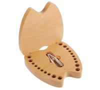 NESTINGHO Boîte à Dents de Lait Rangement Unique et Élégant pour Garçon et Filles en Bois Boîte de Souvenirs pour Conserver les Dents Perdues de Bébé